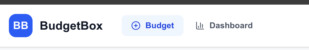 BudgetBox Personal Budgeting App